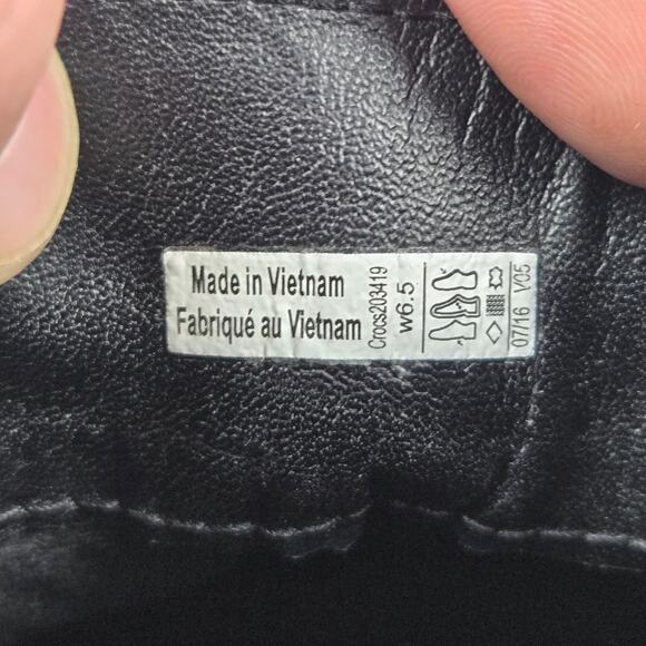 Crocs Leigh Black Suede Lace Up Casual Wedge Heel Ankle Bootie Boot Womens 6.5 - Picture 13 of 13